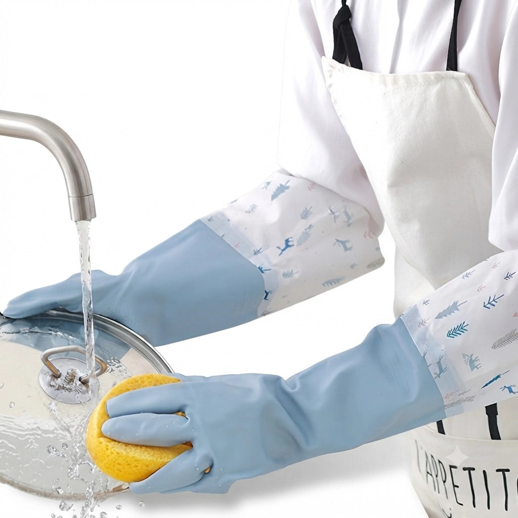 Long Reusable Dishwashing Gloves