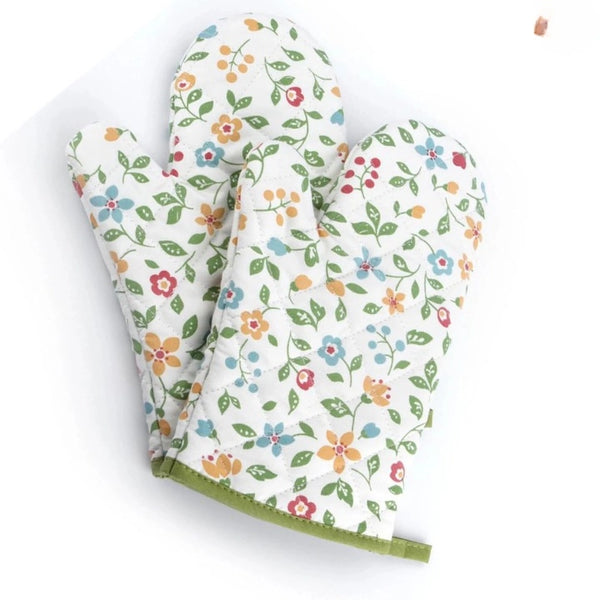 Premium Heat Resistant Oven Mitts 2Pcs Extra Long Kitchen Gloves For Baking