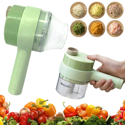 Electric Handheld Vegetable Cutter Slicer Multifunctional Food Chopper