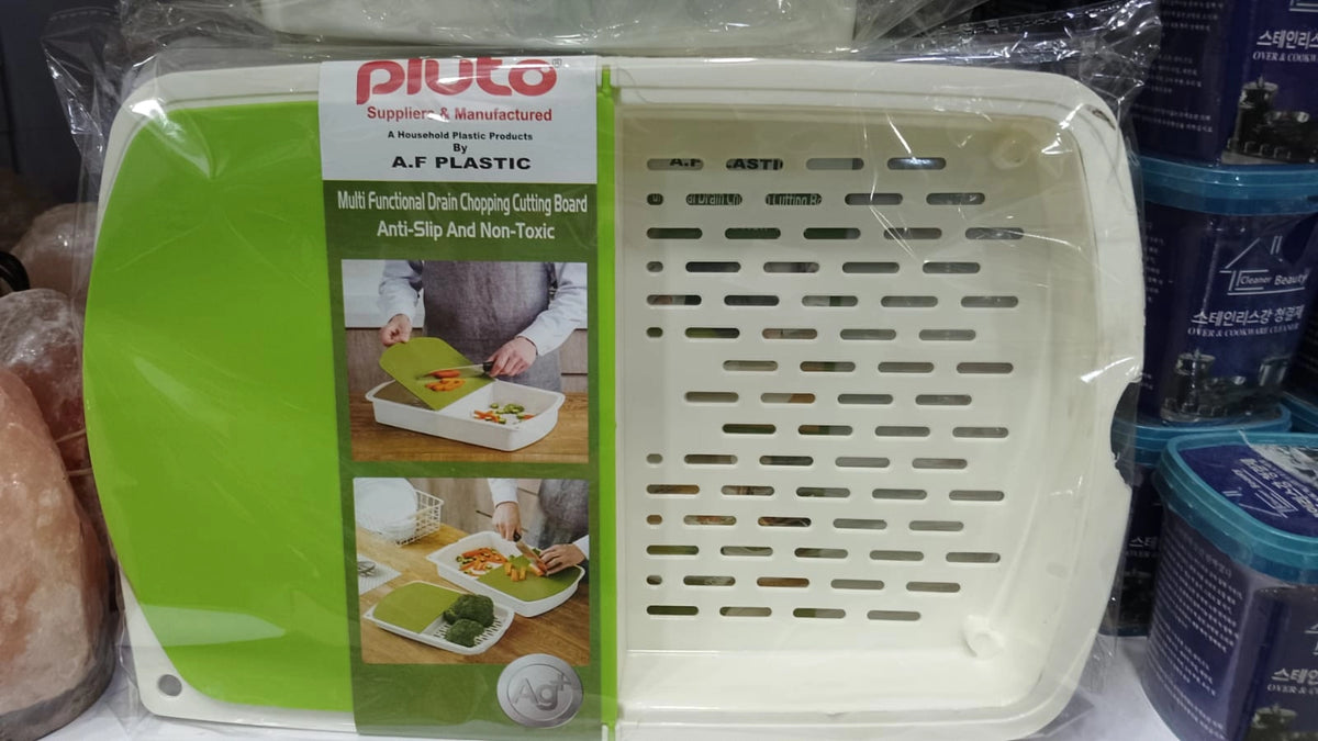 3-in-1 Kitchen Cutting Board with Drain Basket | Kitchieez