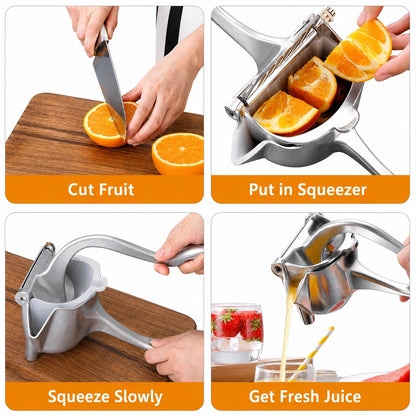 Stainless Steel Lemon & Orange Clip Handheld Fruit Juicer