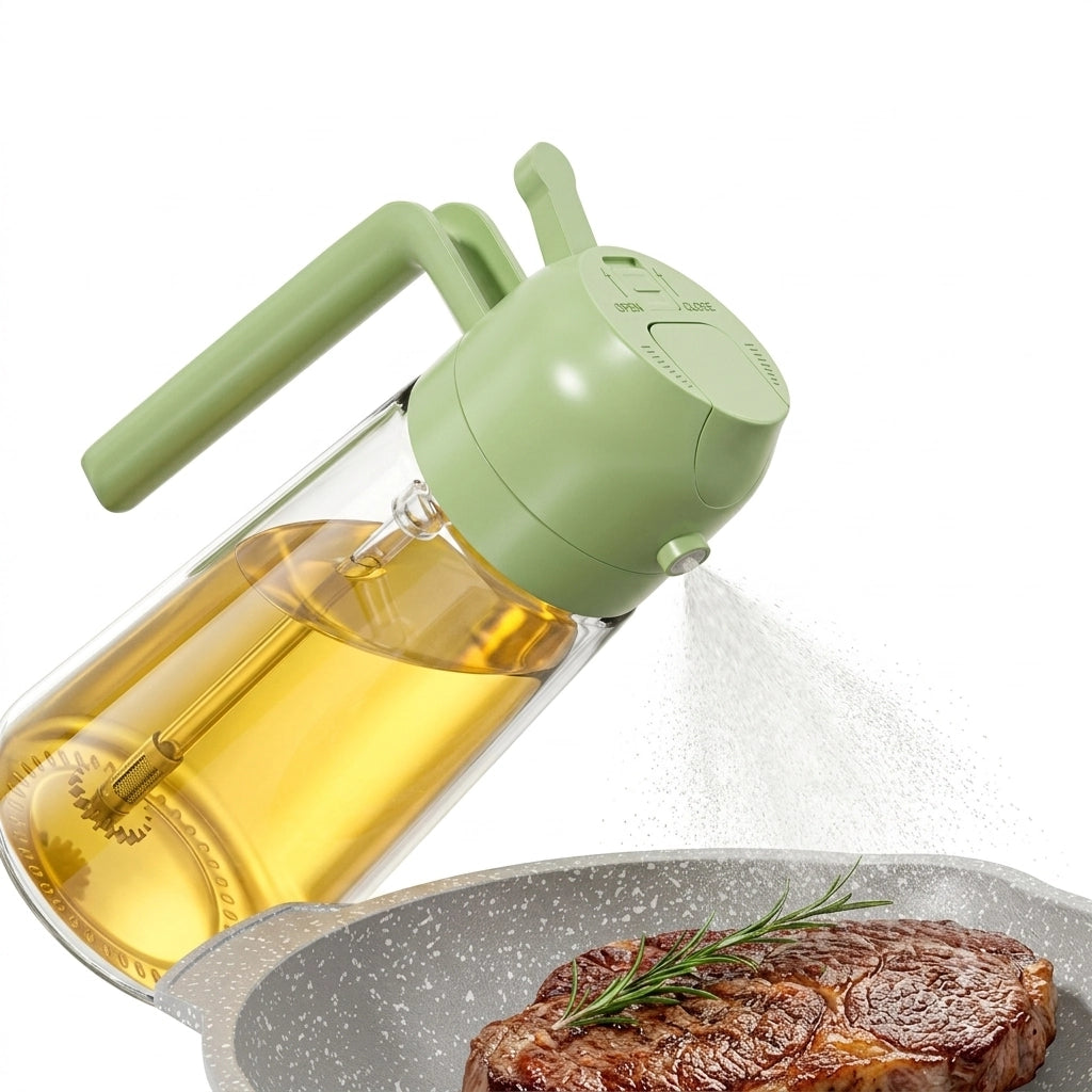 2-in-1 Oil Sprayer Bottle for Kitchen