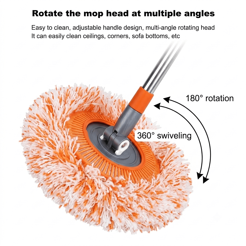 Long-Handle Telescopic Cleaning Mop