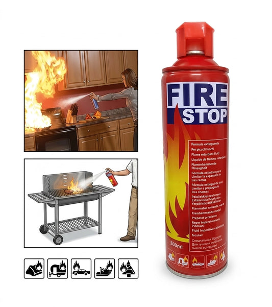 Fire Extinguisher Foam Spray 500ml With Holder