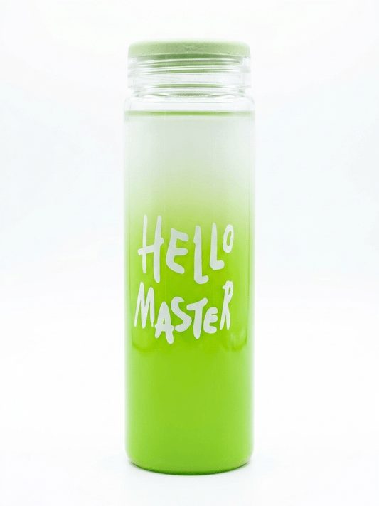 Hello Master 480ml Frosted Glass Water Bottle
