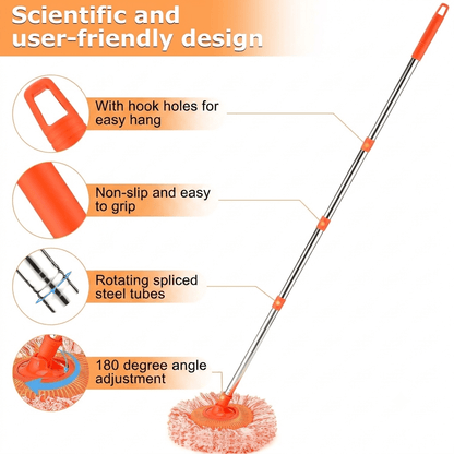 Long-Handle Telescopic Cleaning Mop