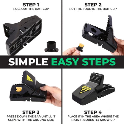 Heavy Duty Reusable Plastic Mouse Trap