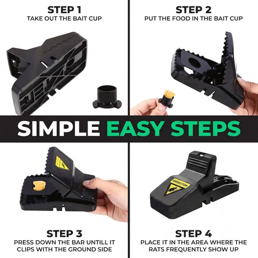 Heavy Duty Reusable Plastic Mouse Trap