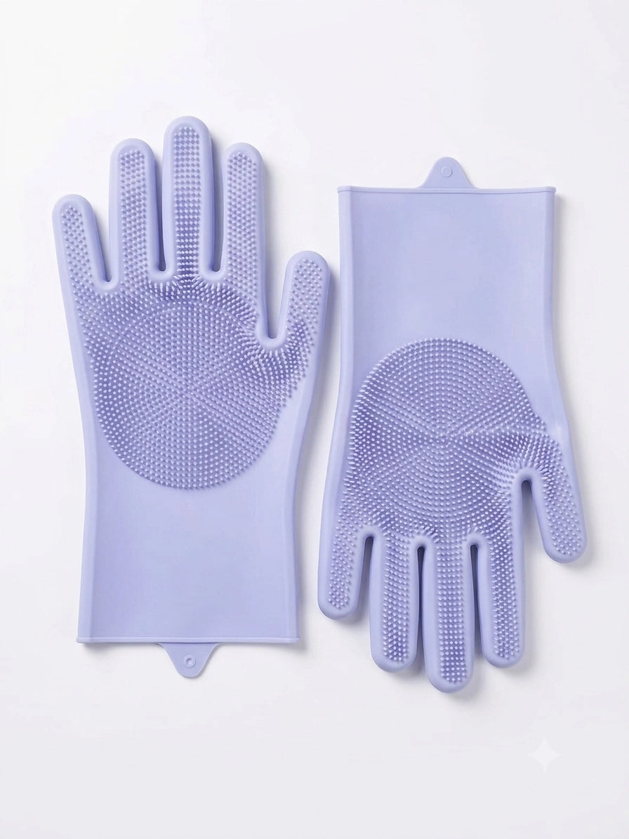 Silicone Dishwashing & Cleaning Pair Gloves