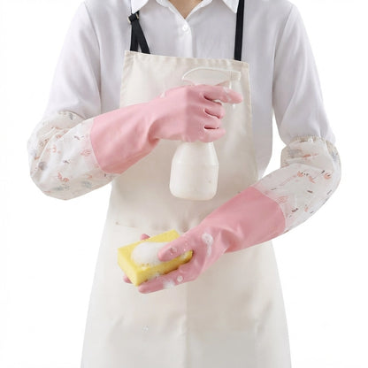 Long Reusable Dishwashing Gloves