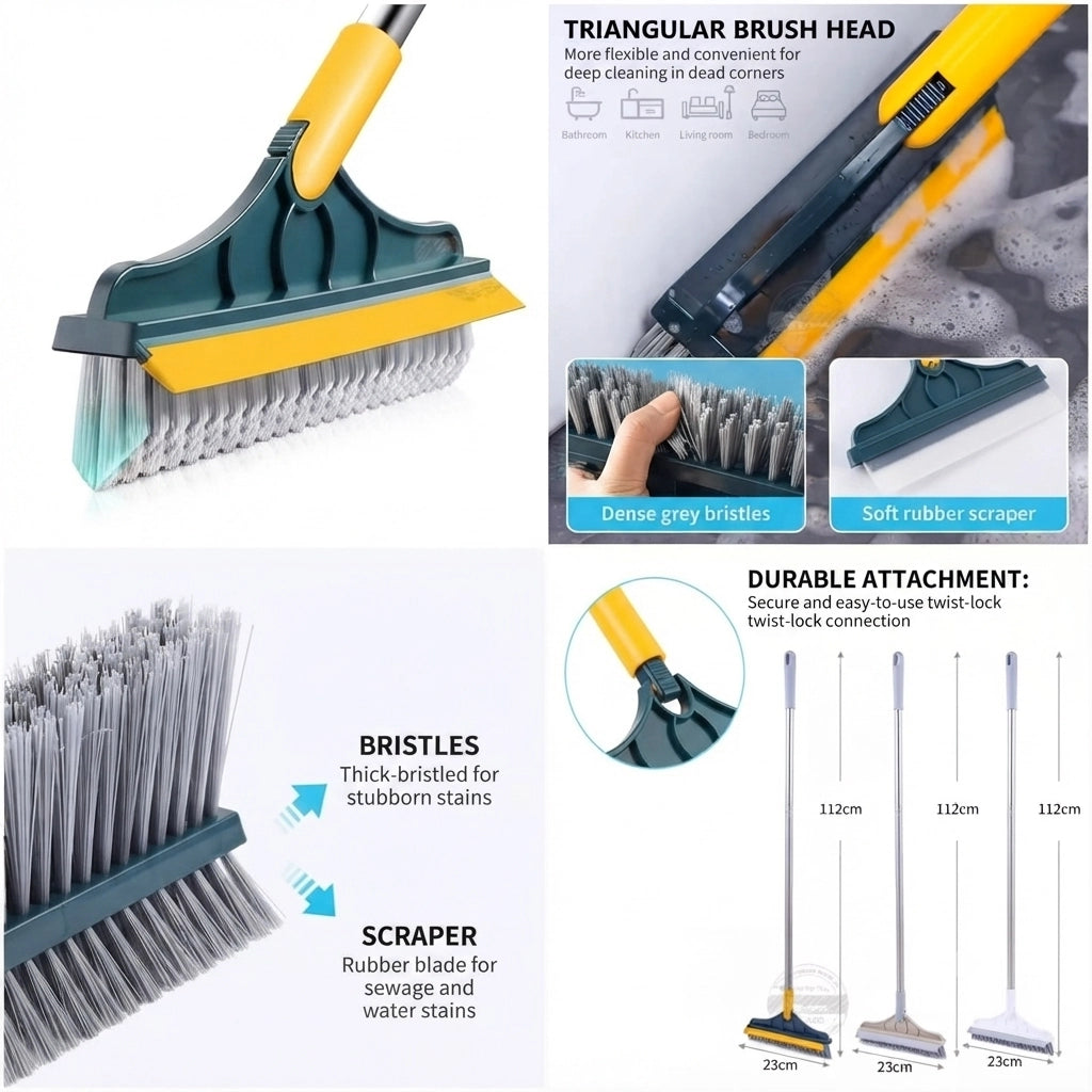 2in1 Floor Cleaning Brush Bathroom